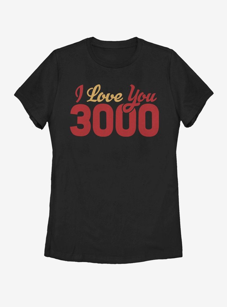 Marvel Avengers: Endgame I Love You 3000 Script Womens T-Shirt