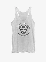 Marvel Avengers: Endgame Ironmans Heart Womens Tank Top