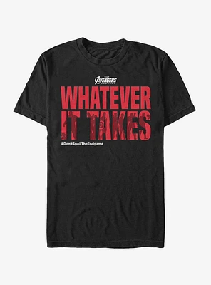 Marvel Avengers: Endgame Whatever It Takes Spoilers T-Shirt