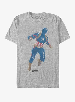 Marvel Avengers: Endgame Captain America Paint T-Shirt