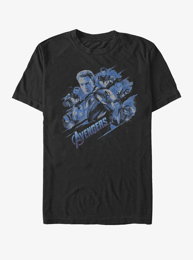 Marvel Avengers: Endgame Cap Blue Shot T-Shirt