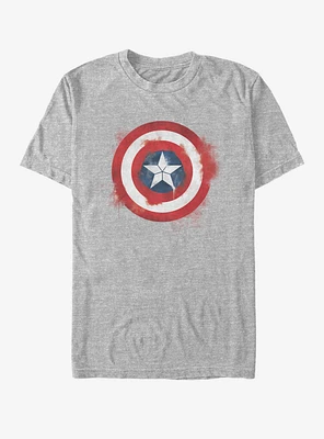 Marvel Avengers: Endgame Captain America Spray Logo T-Shirt