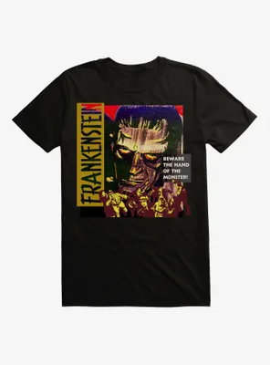 Universal Monsters Frankenstein Beware Mob Poster T-Shirt