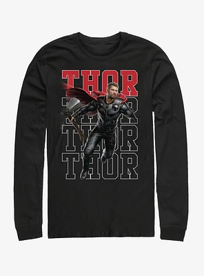 Marvel Avengers: Endgame Heroic Shot Thor Long-Sleeve T-Shirt