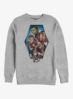 Marvel Avengers: Endgame Hexagon Avenged Heathered Sweatshirt