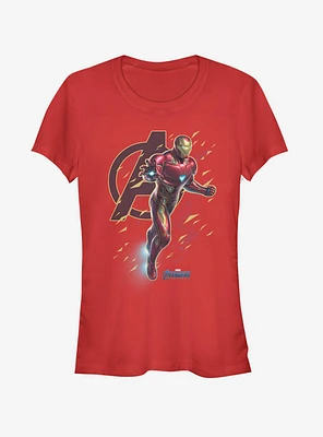 Marvel Avengers: Endgame Suit Flies Girls Red T-Shirt