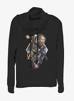 Marvel Avengers: Endgame Diamond Shot Cowlneck Long-Sleeve Girls Top