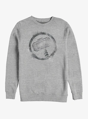 Marvel Avengers: Endgame Thor Spray Logo Heathered Sweatshirt