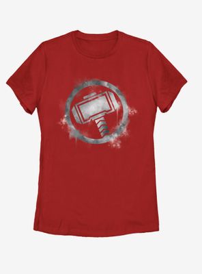Marvel Avengers: Endgame Thor Spray Logo Womens T-Shirt