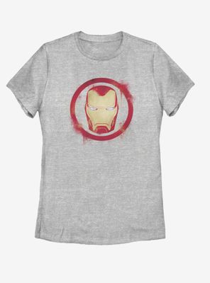 Marvel Avengers: Endgame Iron Man Spray Logo Womens T-Shirt