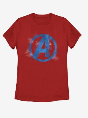 Marvel Avengers: Endgame Avengers Spray Logo Womens T-Shirt