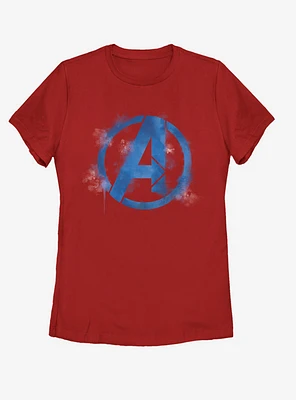 Marvel Avengers: Endgame Avengers Spray Logo Womens T-Shirt