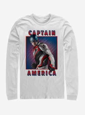 Marvel Avengers: Endgame Cap Armor Solo Box Long-Sleeve T-Shirt