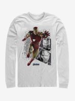 Marvel Avengers: Endgame Ironman Panels Long-Sleeve T-Shirt