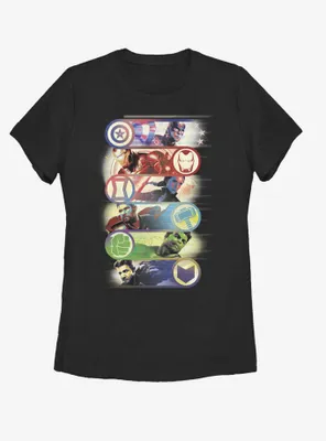 Marvel Avengers: Endgame Avengers Group Badges Womens T-Shirt