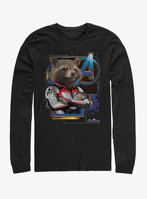 Marvel Avengers: Endgame Rocket Space Long-Sleeve T-Shirt