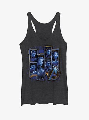 Marvel Avengers: Endgame Blue Box Assemble Womens Tank Top