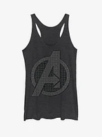 Marvel Avengers: Endgame Grayscale Logo Womens Tank Top
