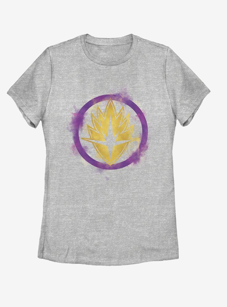 Marvel Avengers: Endgame Guardians Spray Logo Womens T-Shirt