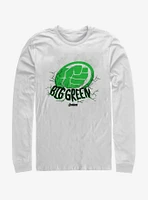 Marvel Avengers: Endgame Big Green White Long-Sleeve T-Shirt