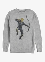 Marvel Avengers: Endgame Painted Hawkeye Heathered Sweatshirt