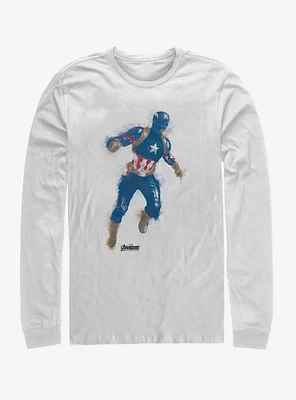 Marvel Avengers: Endgame Cap Paint Long-Sleeve T-Shirt