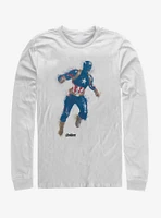 Marvel Avengers: Endgame Cap Paint Long-Sleeve T-Shirt