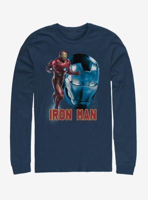 Marvel Avengers: Endgame Ironman Profile Long-Sleeve T-Shirt