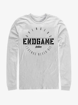 Marvel Avengers: Endgame Last Stand White Long-Sleeve T-Shirt