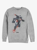 Marvel Avengers: Endgame War Machine Paint Heathered Sweatshirt