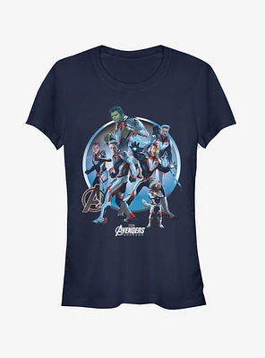 Marvel Avengers: Endgame Unite Girls Navy Blue T-Shirt