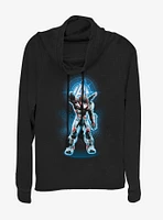 Marvel Avengers: Endgame War Machine Cowlneck Long-Sleeve Girls Top