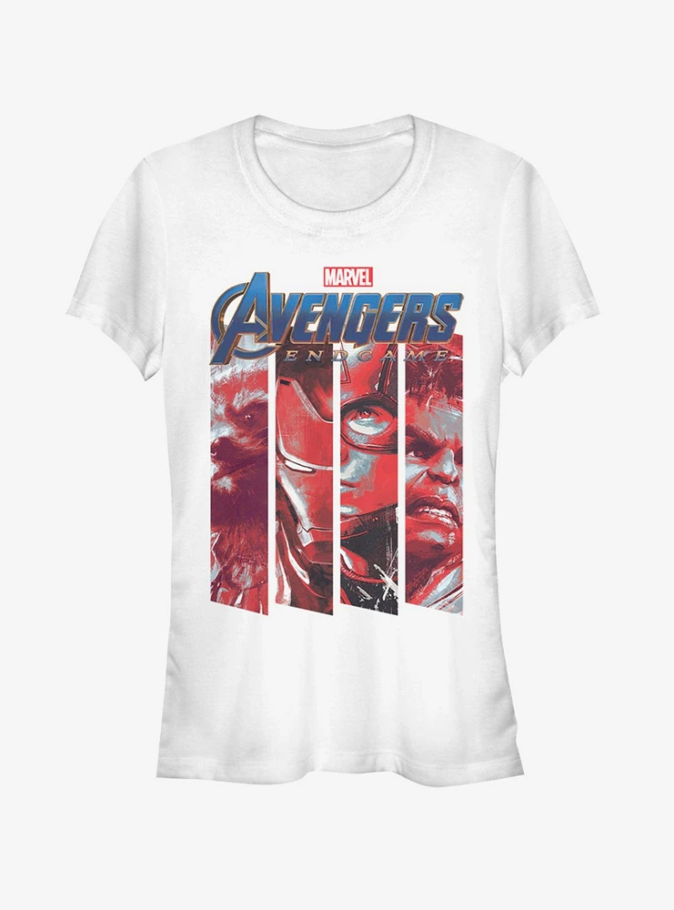 Marvel Avengers: Endgame Four Strong Girls White T-Shirt