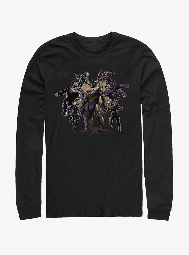 Marvel Avengers: Endgame Villain Pose Long-Sleeve T-Shirt