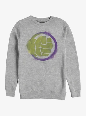 Marvel Avengers: Endgame Hulk Spray Logo Heathered Sweatshirt