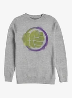 Marvel Avengers: Endgame Hulk Spray Logo Heathered Sweatshirt