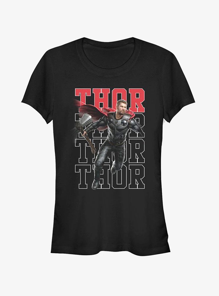 Marvel Avengers: Endgame Heroic Shot Thor Girls T-Shirt