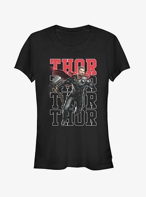 Marvel Avengers: Endgame Heroic Shot Thor Girls T-Shirt