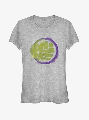 Marvel Avengers: Endgame Hulk Spray Logo Girls Heathered T-Shirt