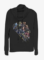 Marvel Avengers: Endgame Avengers Assemble Cowlneck Long-Sleeve Girls Top