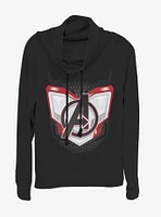 Marvel Avengers: Endgame Logo Armor Cowlneck Long-Sleeve Girls Top