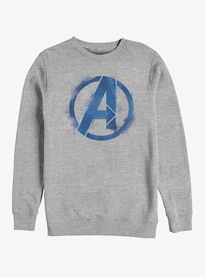 Marvel Avengers: Endgame Avengers Spray Logo Heathered Sweatshirt