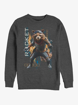 Marvel Avengers: Endgame Rocket Motion Charcoal Heathered Sweatshirt