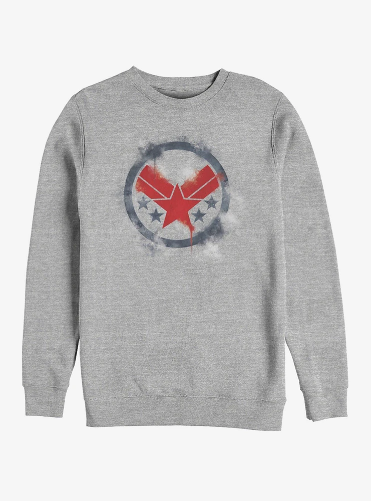 Marvel Avengers: Endgame War Machine Spray Logo Heathered Sweatshirt