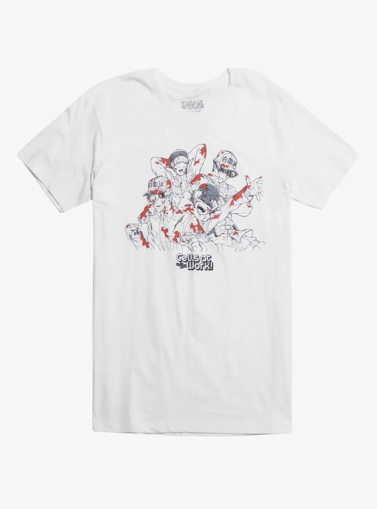 Cells At Work White Blood Cells Splatter T-Shirt