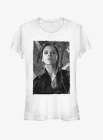 Marvel Avengers: Endgame Black Widow Darken Girls White T-Shirt