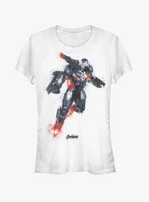 Marvel Avengers: Endgame War Machine Paint Girls White T-Shirt