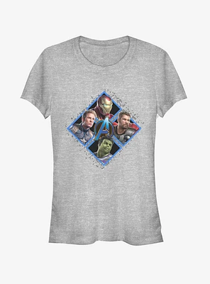 Marvel Avengers: Endgame Square Box Girls Heathered T-Shirt