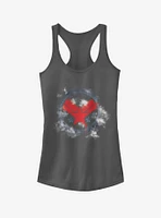 Marvel Avengers: Endgame War Machine Spray Logo Girls Charcoal Grey Tank Top