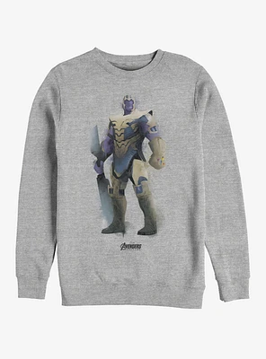 Marvel Avengers: Endgame Thanos Paint Heathered Sweatshirt